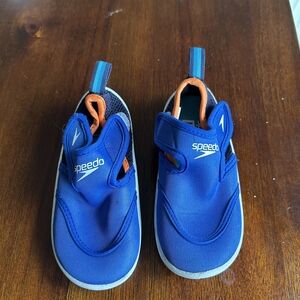 Speedo Kids Blue and Orange Slip-On Water Shoes